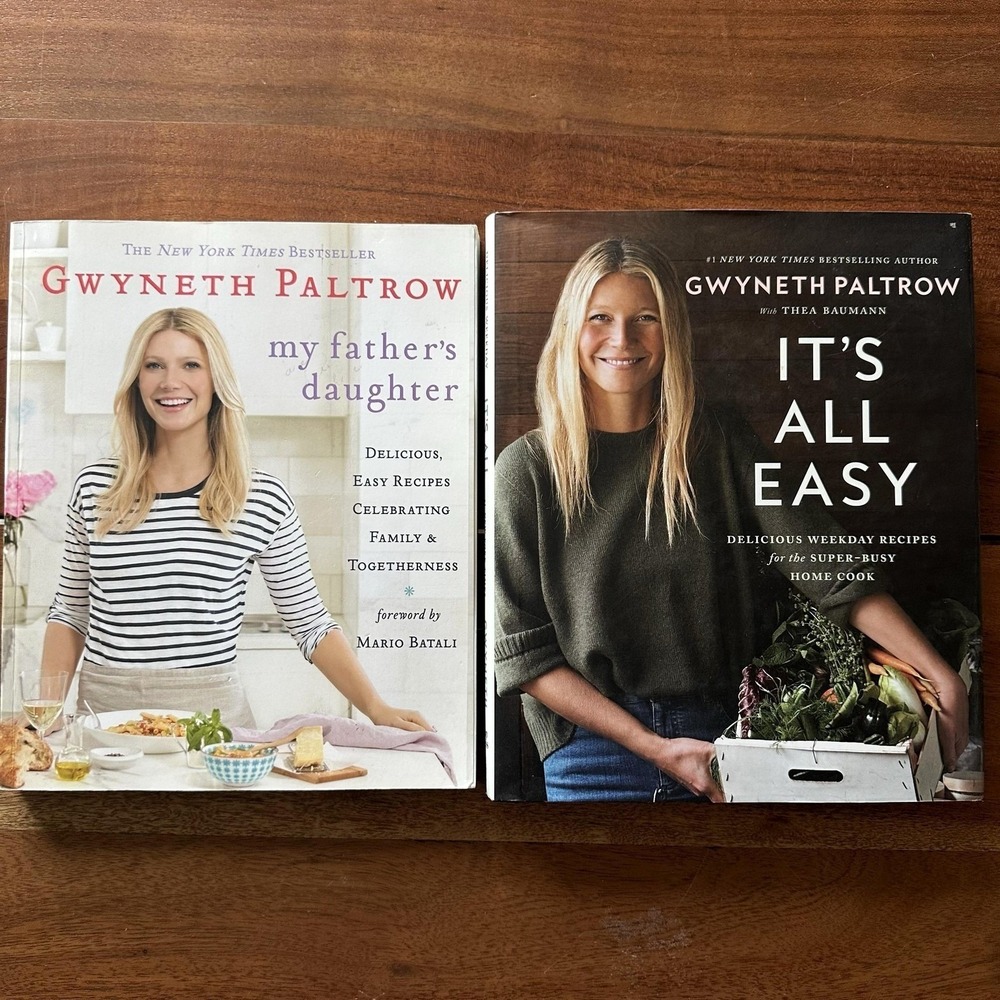 Gwyneth‎ Paltrow Cookbook Lot 2 Books Easy Weeknight Recipes Family Meals